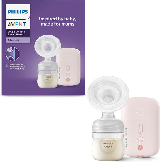 Philips avent enkele elektrische borstkolf- draagbaar - roze -scf395 01