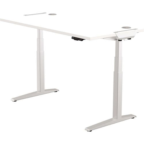 Zit-sta-bureau fellowes 9787001 staal, mfc zilver