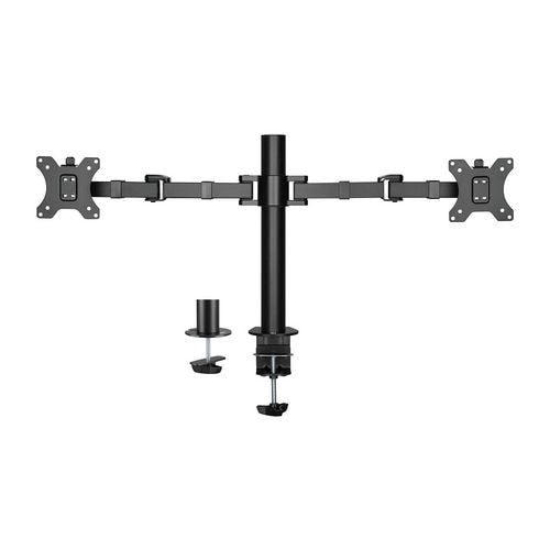 Dubbele monitorarm act ac8326 zwart