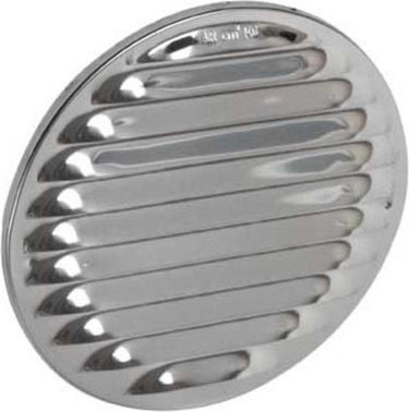 Plieger schoepenrooster rvs met gaas 175mm