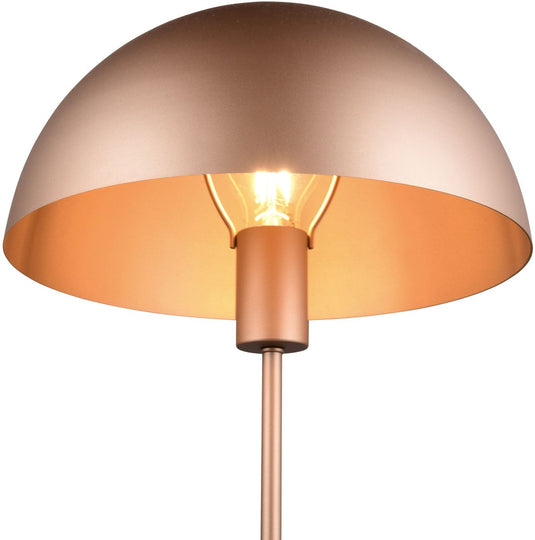 Trio nola - tafellamp - mokka - excl. 1x e27 4,9 w - snoerschakelaar