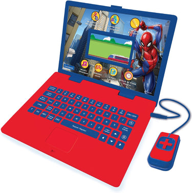 Lexibook ordinateur éducatif couleur spiderman bilingue français et anglais