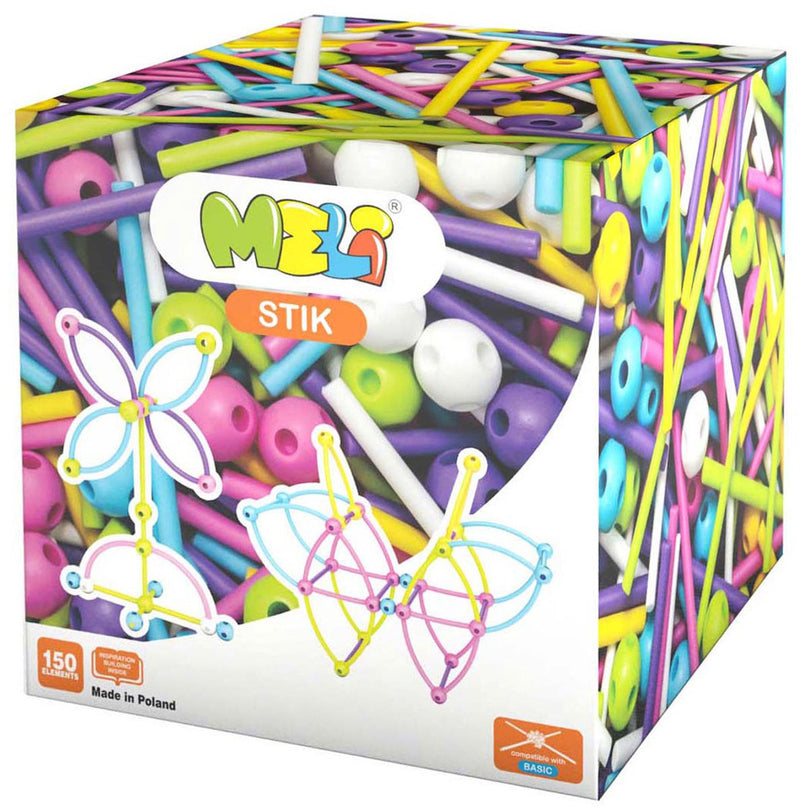 ギャラリービューアに画像をロードする, Meli bouwset roze 150 stuks - creatief constructiespeelgoed voor kinderen.
