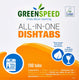Greenspeed all-in-one vaatwastabletten 3 in 1 werking, 100 stuks