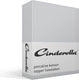 Cinderella weekend - topper hoeslaken (tot 15 cm) - katoen - 200x210 cm - lichtgrijs