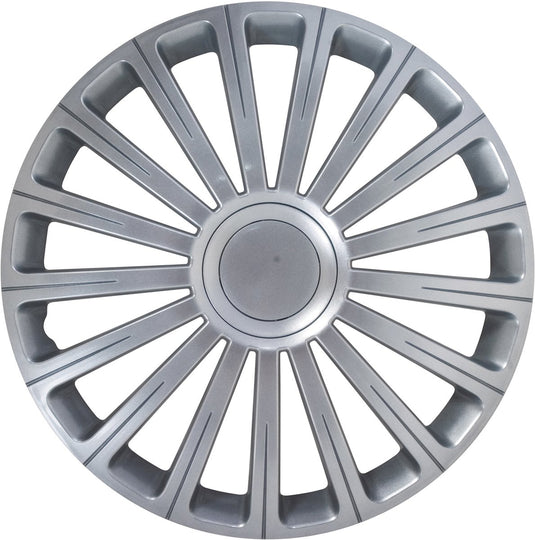 Carpoint wieldoppen radical pro 14 inch abs zilver set van 4