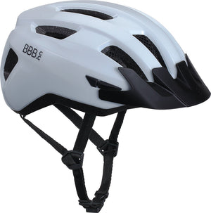 Bbb cycling racefiets helm - medium: 52 - 58 cm - wielrennen, mtb stadfiets - wasbare padding - met bevestiging achterlicht - fietshelm dames heren - glanzend wit - condor 2.0 bhe-173