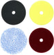 Carpoint set polijst pads - 4 hardheden - soft medium hard multistep - 5