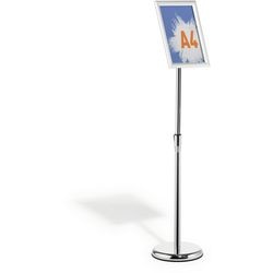 Displaystandaard durable kliklijst a4 portret en liggend zilver
