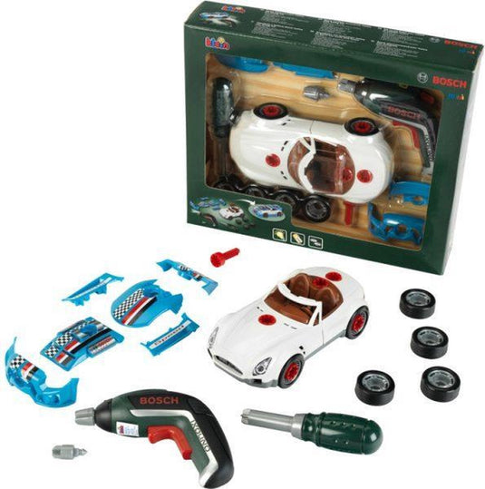 Klein toys - bosch mini autotuningset 15-delig - speelgoedauto - speelgoed gereedschap