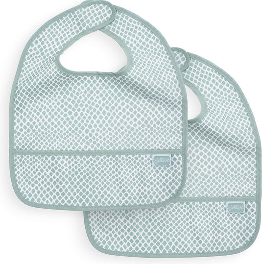 Jollein slab waterproof snake - soft green - 2 stuks