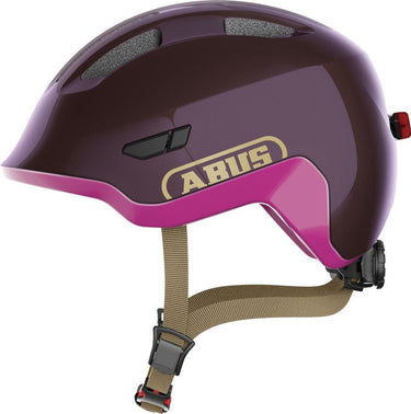 Abus fietshelm smiley 3.0 ace led royal purple s - 45-50 cm - paars - geschikt voor gebruik op kinderfietsen - 230 g
