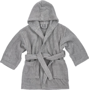 Meyco baby uni badjas - badstof - grey - 98 104