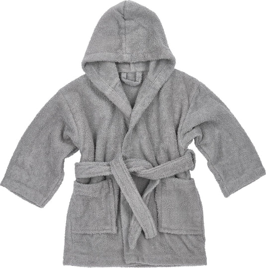 Meyco baby uni badjas - badstof - grey - 98 104