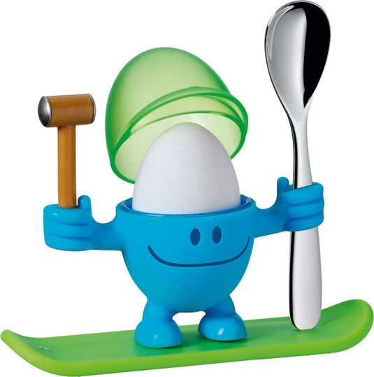 Wmf kids mcegg - eierdopje - blauw groen - inclusief lepel - leuk design - geschikt voor kinderen