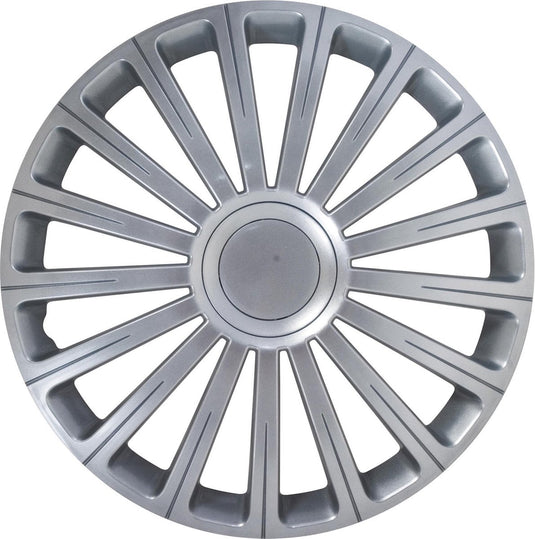 Carpoint wieldoppen radical pro 15 inch abs zilver set van 4