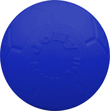 Jolly pets jolly soccer ball - ø20 cm – stevig hondenspeelgoed – apporteerspeelgoed - jollyflex stevig kunststof – drijvend honden speelgoed – blauw