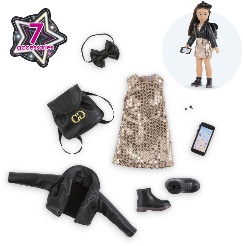 Afbeelding laden in galerijviewer, Corolle poppenkleertjes party set - feestoutfit voor girls poppen.
