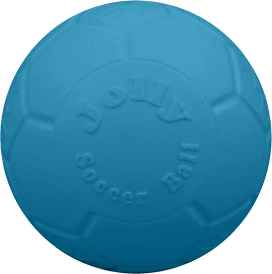 Jolly pets jolly soccer ball – ø10 cm – stevig hondenspeelgoed – apporteerspeelgoed – jollyflex stevig kunststof – drijvend hondenspeeltje – lichtblauw