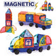 Ludi - magnetische panelen - magnetic tiles - thema voertuigen - 61 stukjes