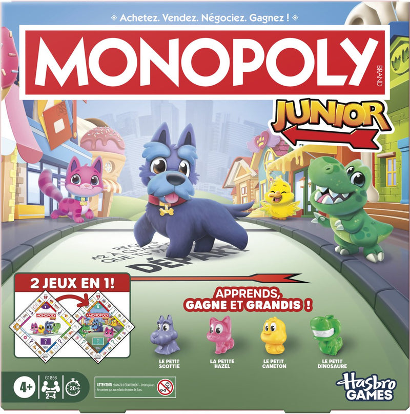 Afbeelding laden in galerijviewer, Monopoly junior-bordspel - 2 spellen in 1 - fransie editie

