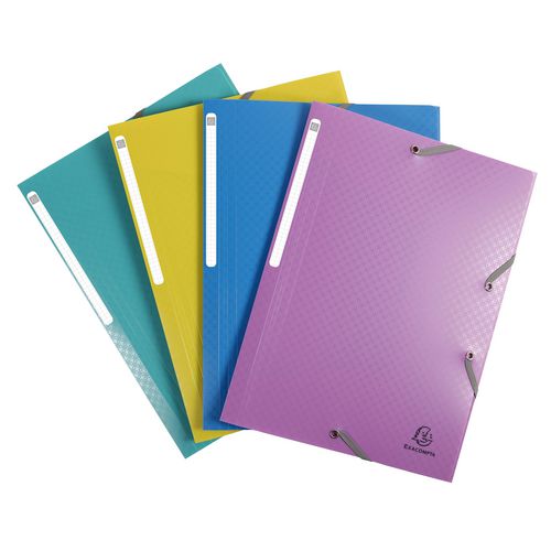 3-klepsmap exacompta 55190e a4 kleurenassortiment