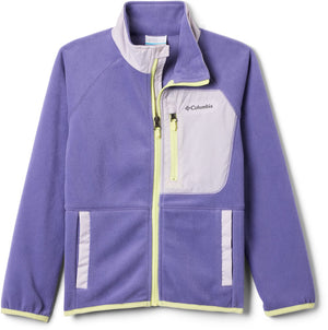 Columbia fast trek™ v full zip kinder outdoortrui - stormwatch, lavender pearl
