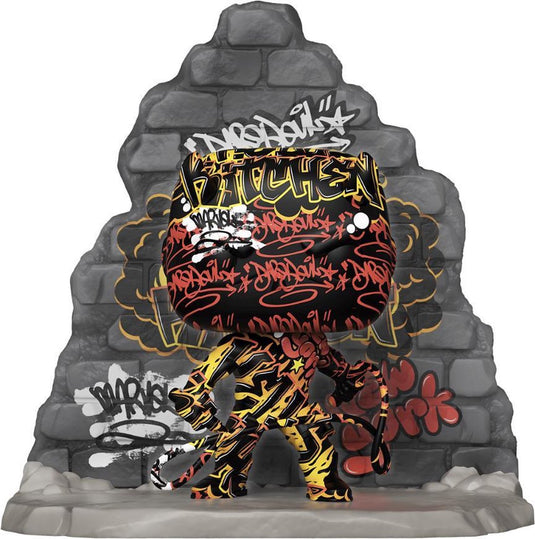 Funko daredevil (street art) - pop! deluxe - daredevil figuur - 9cm