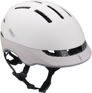 Bbb cycling sidestreet mips urban fietshelm - unisex - e-bike helm met fidlock sluiting - 14 ventilatiegaten - m (55-59cm) - mat warm grijs beige