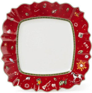 Villeroy boch dinerbord toy's delight - rood - 28 x 28 cm