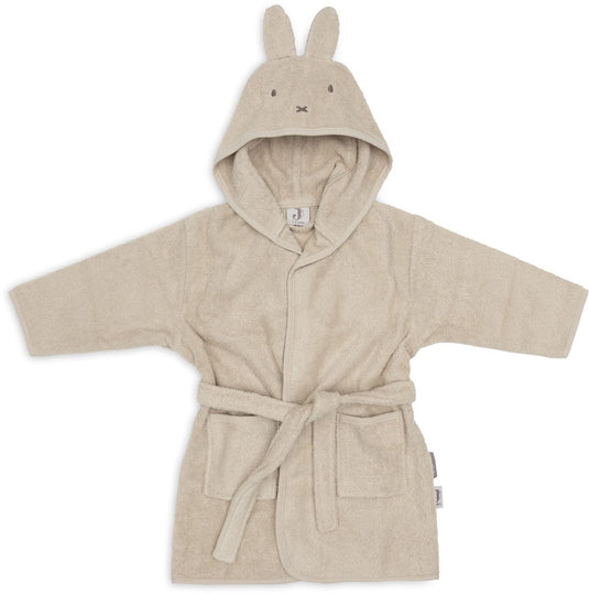 Jollein badjas - 100% badstof - 1-2 jaar - miffy warm - sand