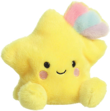 Aurora eco friendly serie - knuffel spadająca gwiazdka - 13 cm - geel - zacht pluche