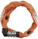 Abus fietsslot kettingslot - 1200 web - security level 3 - oranje - 60 cm - geschikt voor kinderfietsen