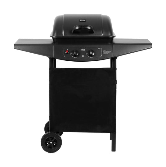 Teesa tsa0080 - gasbarbecue bbq 2000 met twee branders en onderstel