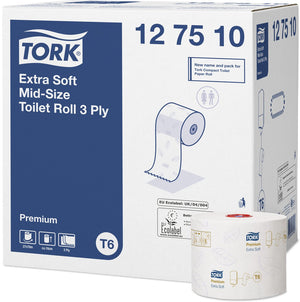 Toiletpapier tork t6 premium wit 3-laags 27 rollen
