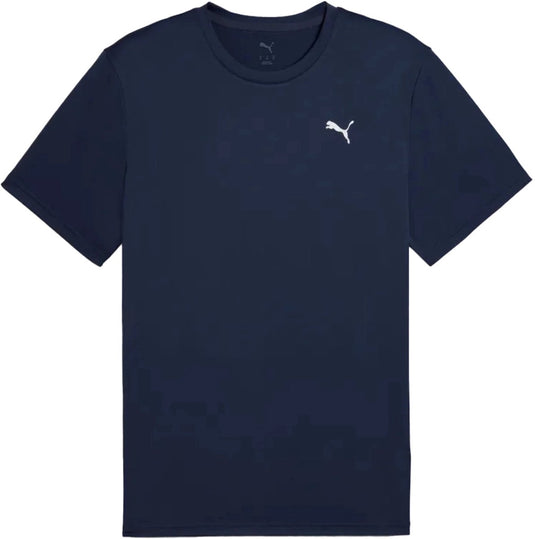 Puma tad essential solid cat t-shirt in de kleur marine.