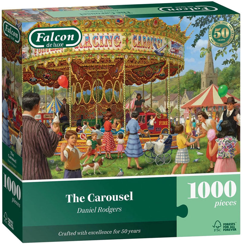 Chargez l'image dans la visionneuse de la galerie, Falcon puzzel - legpuzzel 1000 stukjes - the carousel - multicolor.
