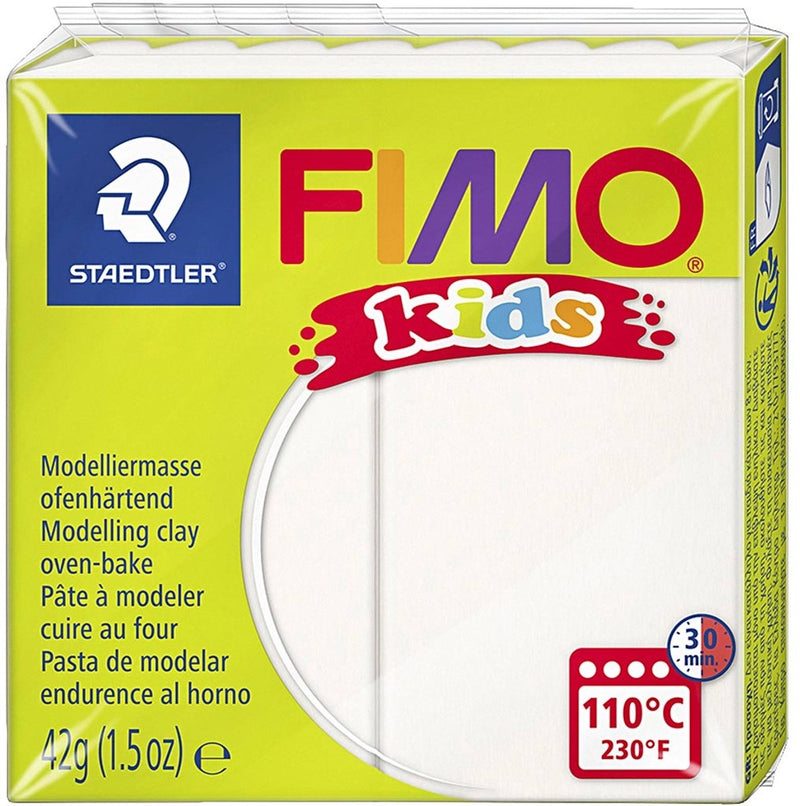 Afbeelding laden in galerijviewer, Fimo kids boetseerklei 42 g wit
