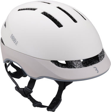 Bbb cycling sidestreet mips urban fietshelm - unisex - e-bike helm met fidlock sluiting - 14 ventilatiegaten - s (51-55cm) - mat warm grijs beige