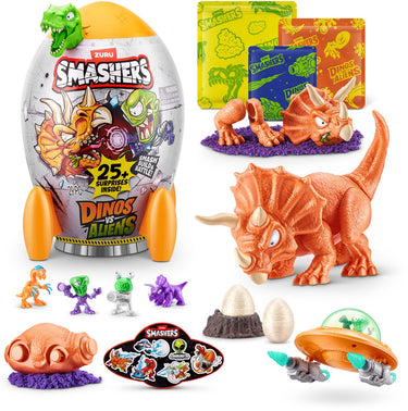 Smashers dino vs aliens medium(triceratops)van zuru
