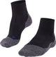 Falke tk2 cool short anti-blaar dik lyocell functioneel materiaal wandelsokken dames zwart - maat 39-40