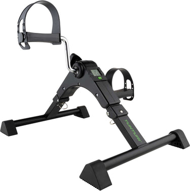 Tunturi mini bike stoelfiets - hometrainer - minibike met instelbare weerstand - fietstrainer magnetisch geremd - bureaufiets - zwart