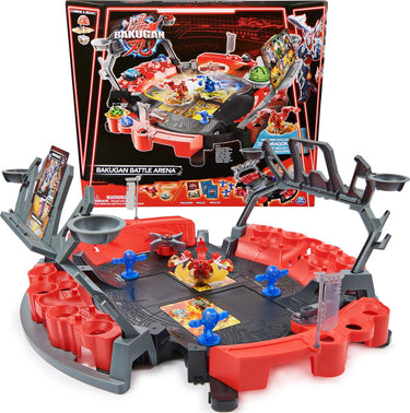 Bakugan - battle arena met unieke special attack dragonoid - spinnend actiefiguur met speelset
