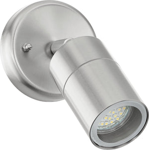 Eglo stockholm 1 - buitenverlichting - wandlamp - 1 lichts - led - rvs - helder