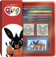 Multiprint bing stempelset en viltstiften in opbergbox voor kinderen.