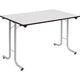 Fliptop tafel sodematub ft127tpmr-j500 rechthoekig grijs