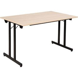 Fliptop tafel sodematub ft128tpmu-6100 rechthoekig esdoorn