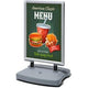 Stoepbord showdown wtr50x70 aluminium zilver