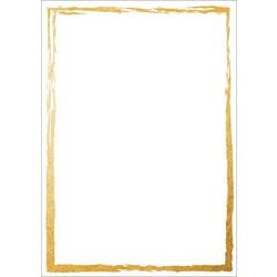 Briefpapier sigel dp614 golden frame wit