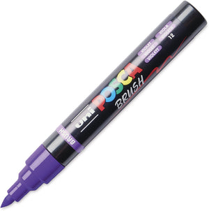 Uni posca brushmarker pc5br violet - brushpunt 1-4 mm
